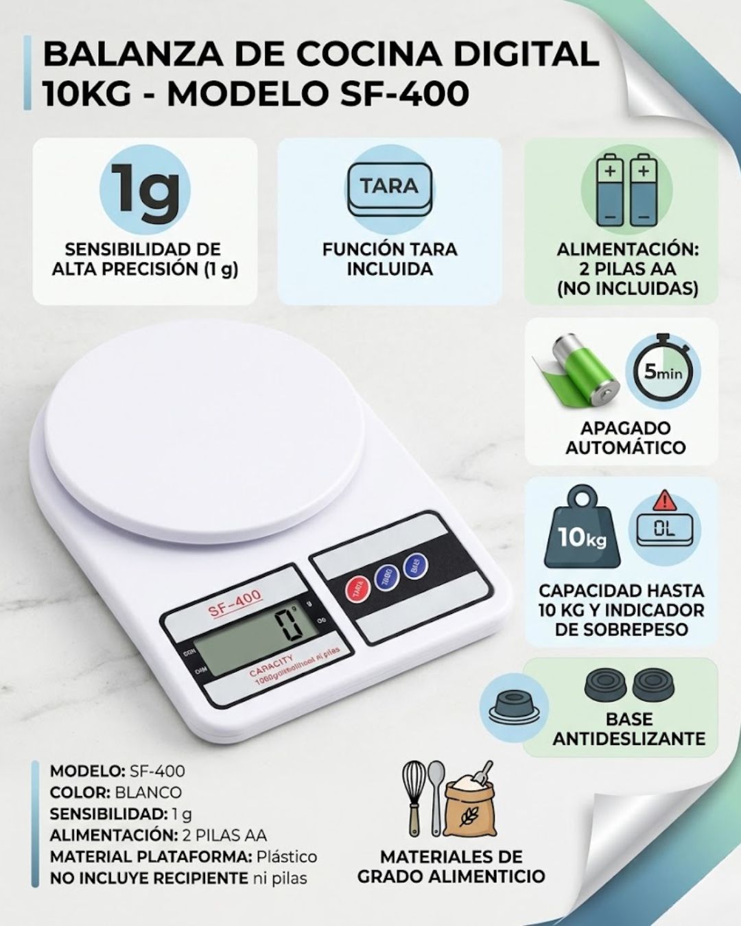 Balanza Digital - 10kg